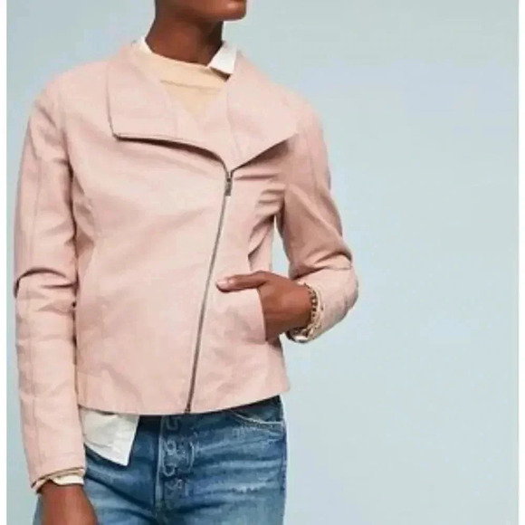 Anthropologie Ett:twa Ripley Faux Leather Moto Jacket size PM - Picture 10 of 10